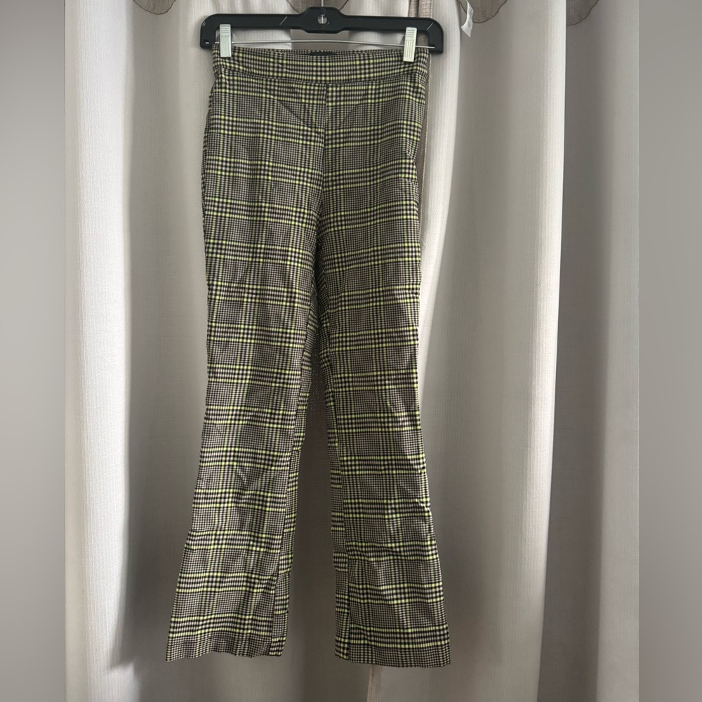 Urban Outfitters Black and Green Plaid Pants